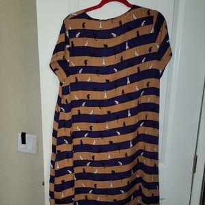 Copper Union cat dress women owned small biz
